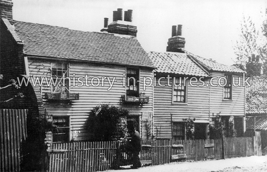 Demolition of old cottage, Fullers Road, South Woodford, London. c.